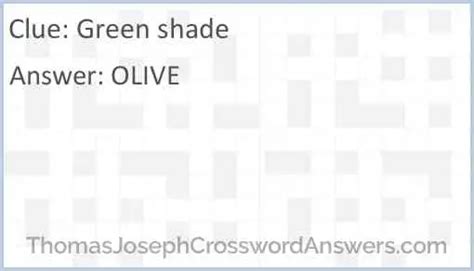 Greyish green shade crossword - Green, shaded. Today's crossword puzzle clue is a quick one: Green, shaded. We will try to find the right answer to this particular crossword clue. Here are the possible solutions for "Green, shaded" clue. It was last seen in British quick crossword. We have 1 possible answer in our database. Sponsored Links.